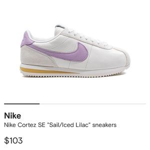 Nike women's cortez lilac 6.5